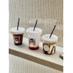 Custom 90mm Disposable Bubble Tea Cups Smoothies Cold Coffee Drinking Plastic Pet Cups