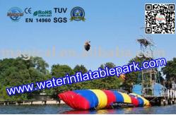China Playing Inflatable Water Catapult  Blob / Trampolines 5 Years Warranty supplier