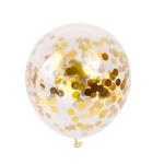 Latex Transparent Glitter Balloons Round 18 Inch Confetti Balloons