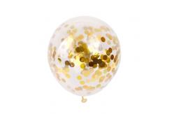 China Latex Transparent Glitter Balloons Round 18 Inch Confetti Balloons supplier