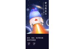 China usb power Led Projector Lamp with 360 rotation CE ROHS certificate supplier