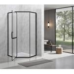 6mm Narrow Reeded Glass With Alum Frame For Modern And Stylish Bathroom for sale