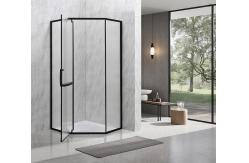 China 6mm Narrow Reeded Glass With Alum Frame For Modern And Stylish Bathroom supplier