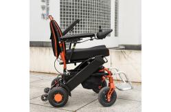 China Lithium Battery Lightweight Electric Wheelchair Foldable With Rigid PU Tyre supplier