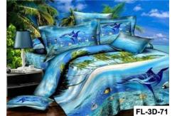 China 3D Reactive Printed Sheet Set Cotton Bedding Set supplier