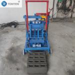 Push Pull Small Brick Making Machine Movable Hollow Block Machine for sale