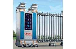 China Aluminum Alloy Automatic Retractable Gate Electric Operated Fingerprint Control supplier