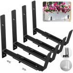 Flexible Flower Box Holder for Holding Different Flower Boxes Planter Box Brackets