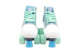 China Canvas Lightweight Adjustable Midtown Roller Skates Four Wheel For Boys Girls supplier