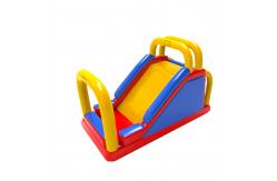 China Yellow Blue And Red Inflatable Slides Stable And Visually Appealing With Safety Handrails supplier