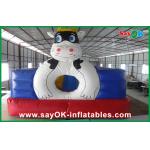 Moonwalk Bounce House Cute Colorful PVC Materail Inflatable Bounce Fun City For Kids SGS Approved for sale