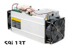 China Rectangle S9i 13t 1290W Antminer Bitcoin Miner supplier