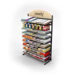 8 Tier Wire Rack Snack Food Retail Shop Stand Candy Display Rack Strong for sale