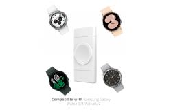 China 15g Ultra Light Watch Wireless Charger Double-side And Dual-purpose Plug supplier
