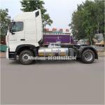 Sinotruk HOWO 4*2  LNG Tractor   Drawing Head  Drawbar Train