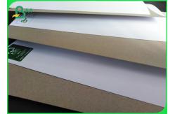 China 450gsm C1S Grey Back Paper For Carton Width 1300mm Jumbo Roll supplier