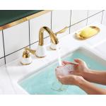Two Handle OEM Three Hole Retro Bathroom Sink Faucets for sale