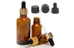China Small 4oz Amber Glass Dropper Bottles With Measured Pipette supplier