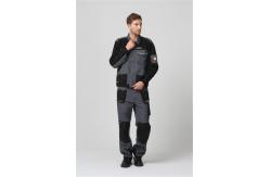 China Concealed Front YKK Zip Multi Pocket Work Jacket With Flap supplier