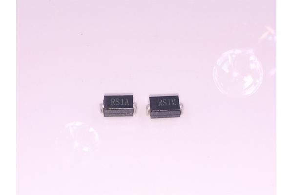 Fast Recovery Dual Channel Mosfet Rs1a Thru Rs1m Surface Mount