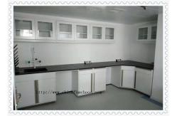 China Eoxy Resin Top  Laboratory Desk Furniture  With Reagent Rack Resistance supplier