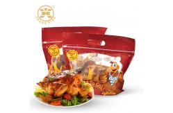 China Zipper Microwavable  Roast Chicken Packaging VMPET Resealable Stand Up Pouches supplier