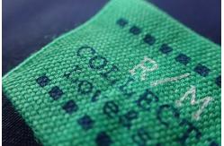 China Rectangle Screen Printing Custom Woven Labels For Clothes，Hats supplier