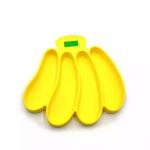 Modern Banana Shaped Silicone Baby Tray Suction Self Feeding BPA Free Customized for sale