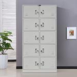5 Tiers 10 Doors Knocked Down Structure Steel File Storage Locker for sale