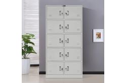 China 5 Tiers 10 Doors Knocked Down Structure Steel File Storage Locker supplier