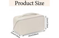 China Multifunctional Makeup Bags Waterproof Portable With Handle And Divider supplier