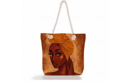 China Polyester Canvas Grocery Shopping Bags For Work Travel Beach supplier