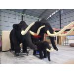 Children Realistic Animatronic Animals Life Size Mammoth Customized for sale