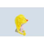 High Elasticity Plush Animal Hats , Yellow Chicken Design Plush Winter Hat