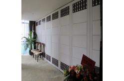China Melamine Acoustic Partition Wall For Function Hall , Sliding Soundproof Room Dividers supplier