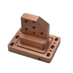 Bronze Bracket Connector Brass Fitting Parts , Bronze Fitting CNC Machined Parts for sale