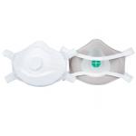 Non Woven Polypropylene Disposable Dust Mask FFP3V White Color With Valve for sale