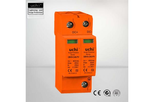 Symmetrical Rail 35mm PV Surge Protector 800V For HVAC System
