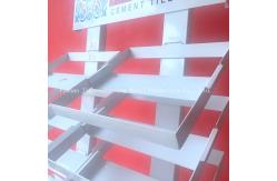 China 2050mm Height 320*480 mm  Sample Display Rack , Glass Display Racks With White supplier
