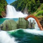 IP54 Brushless Pelton Turbine Power Generator 100kw-50mw Power Output 6-10kV Rated Voltage for sale