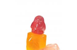 China 3D Fun Animal Shapes Peelable Gummy Candy 50% Real Fruit Juice Soft Candies supplier