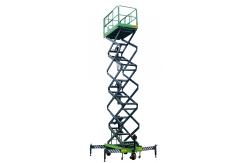 China 12M Mobile Scissor Lift With Pulling Device supplier