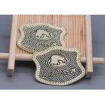 TPU Custom Logo Embossed Labels , Embossed Iron On Garment Labels
