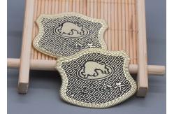 China TPU Custom Logo Embossed Labels , Embossed Iron On Garment Labels supplier