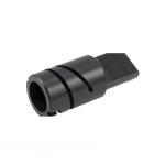Black Aluminum Knurled Tube Polished  Anodizing CNC Turned Components