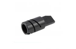 China Black Aluminum Knurled Tube Polished  Anodizing CNC Turned Components supplier