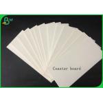 1.4mm 100% Virgin Pulp White Coaster Board For Making Car Air Fresher Or Coaster for sale