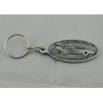 Antique Silver Plating Promotional Keychain Soft Enamel with Custom Logo for sale