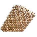 PVD Rose Gold Stainless Steel Decorative Wire Mesh 1500mm W 3700MM L Panel for sale