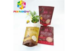 China Reusable Dried Food Packaging Bag Three Side Heat Seal Pouch Glossy Surface Printing supplier